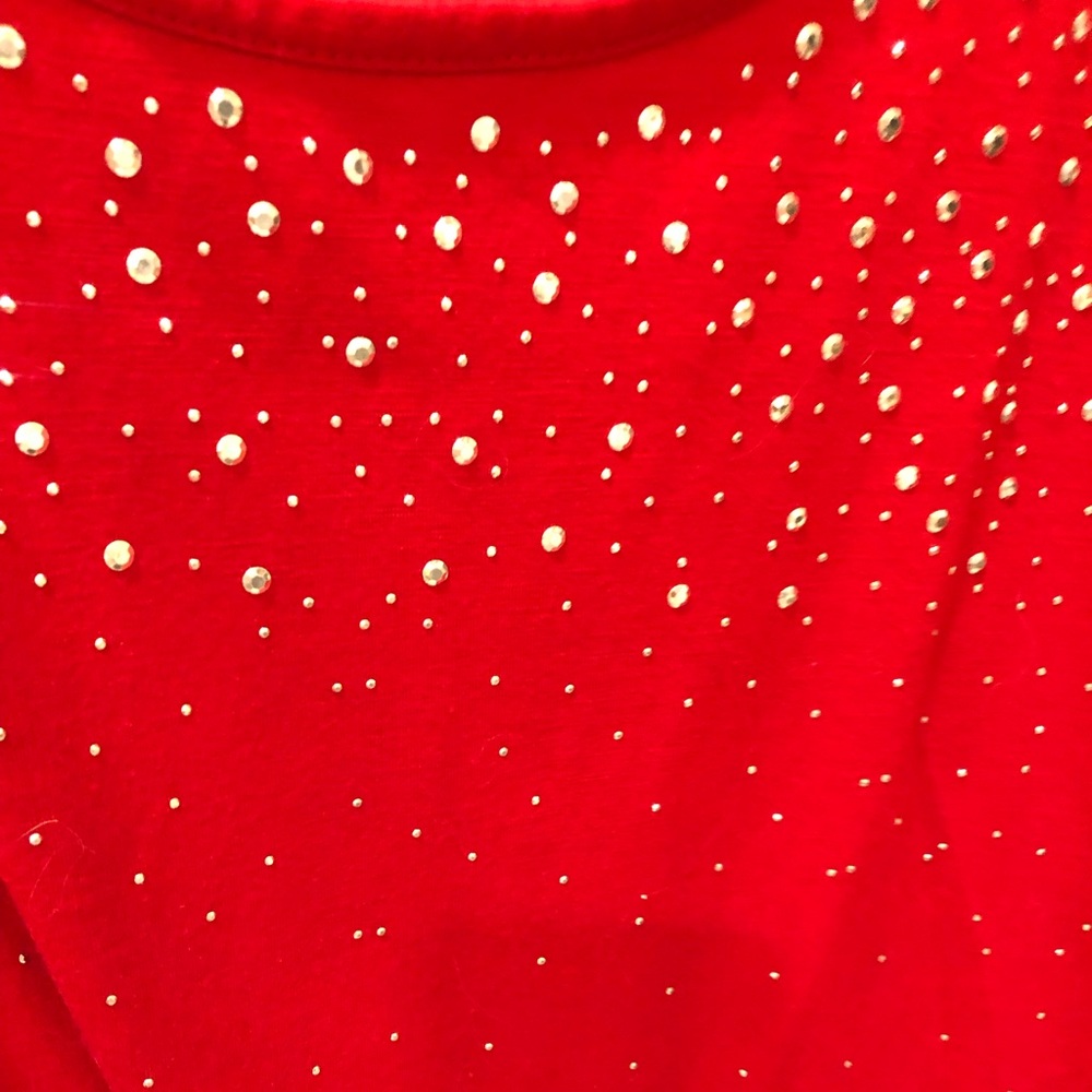 Red bling top - Picture 3 of 6